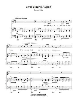 Edvard Grieg: Two Brown Eyes (Zwei Braune Augen)