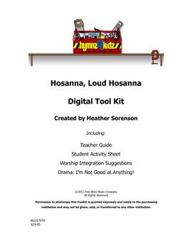 Heather Sorenson: Hosanna, Loud Hosanna