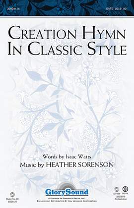Heather Sorenson: Creation Hymn In Classic Style - Score