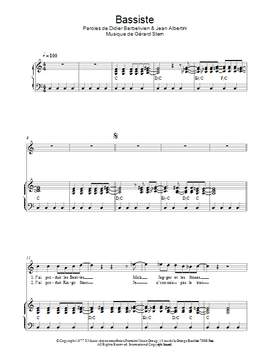 Didier Barbelivien: Bassiste