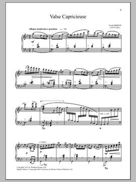Frank Bridge: Valse Capricieuse