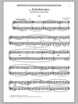 Benjamin Lees: Kaleidoscopes, Ten Pieces For Piano Solo, VII.