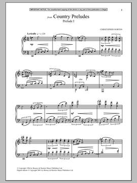Christopher Norton: Country Preludes, Prelude I