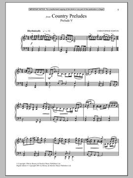 Christopher Norton: Country Preludes, Prelude V