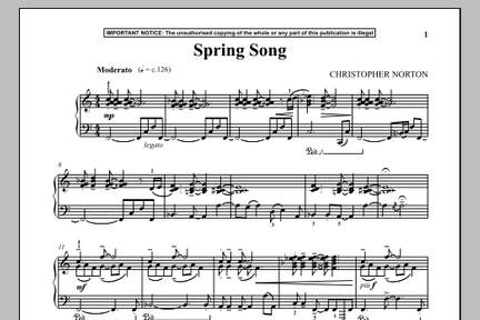 Christopher Norton: Spring Song