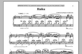 Christopher Norton: Haiku