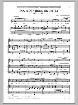 Felix Mendelssohn: Doch Der Herr, Er Leitet, Op. 112, No. 1