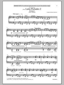 Christopher Norton: Prelude I (Slow Samba) (from Latin Preludes 2)