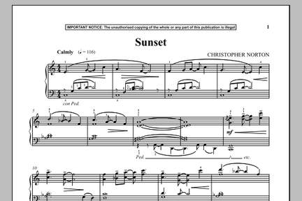 Christopher Norton: Sunset