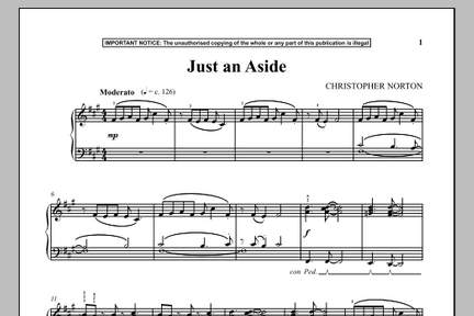Christopher Norton: Just An Aside