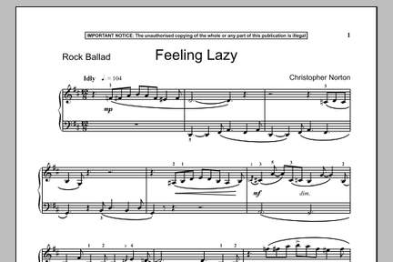 Christopher Norton: Feeling Lazy