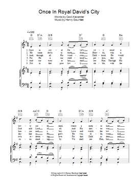 Traditional Carol: Once In Royal David's City