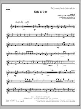 Keith Christopher: Ode To Joy (Does Not Match SATB 08752035) - Oboe