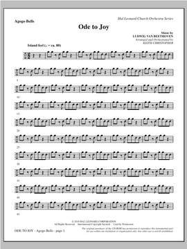 Keith Christopher: Ode To Joy (Does Not Match SATB 08752035) - Agogo Bells