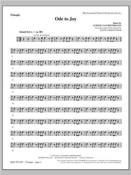 Keith Christopher: Ode To Joy (Does Not Match SATB 08752035) - Triangle