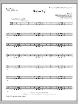 Keith Christopher: Ode To Joy (Does Not Match SATB 08752035) - Low Drum