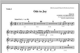Keith Christopher: Ode To Joy (Does Not Match SATB 08752035) - Violin 2
