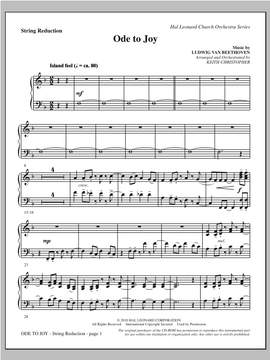 Keith Christopher: Ode To Joy (Does Not Match SATB 08752035) - Keyboard String Reduction