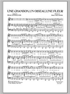 Henri Salvador: Chanson Un Oiseau Une Fleur