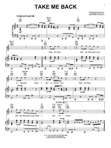 Andraé Crouch: Take Me Back