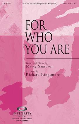 Richard Kingsmore: For Who You Are