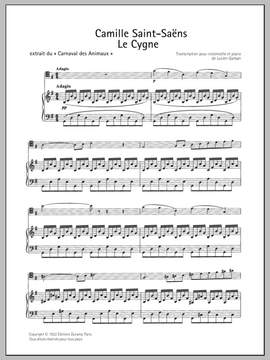 Lucien Garban: Le Cygne (The Swan) - Piano Accompaniment
