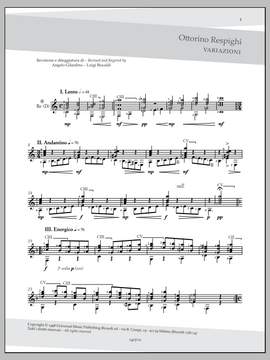 Angelo Gilardino: Variazioni (Variations)