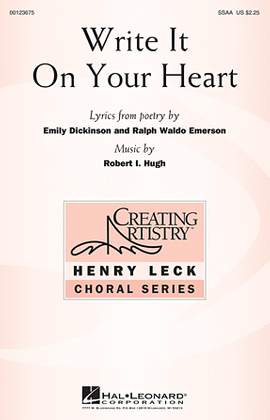 Robert I. Hugh: Write It On Your Heart