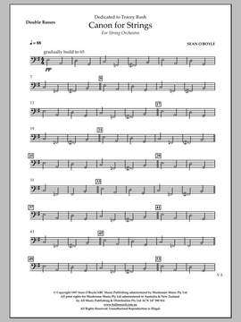 Sean O'Boyle: Canon for Strings - Double Bass