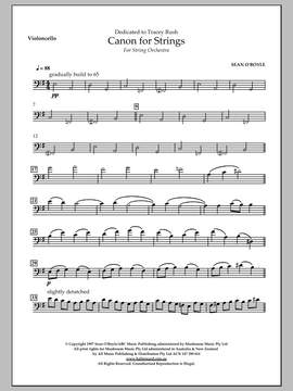 Sean O'Boyle: Canon for Strings - Violoncello