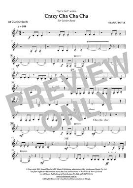 Sean O'Boyle: Crazy Cha Cha Cha - Bb Clarinet 1