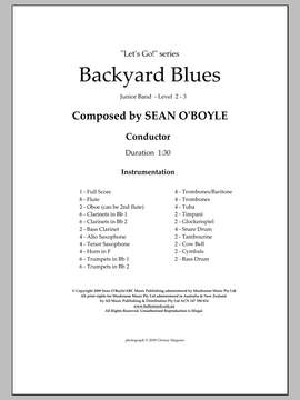 Sean O'Boyle: Backyard Blues - Score