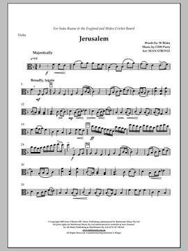 Sean O'Boyle: Jerusalem (in key of F) - Viola