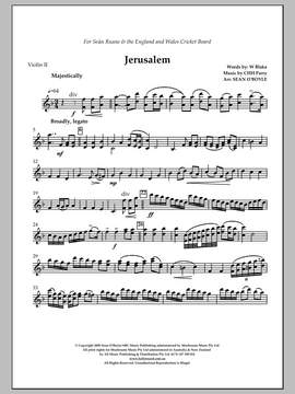 Sean O'Boyle: Jerusalem (in key of F) - Violin II