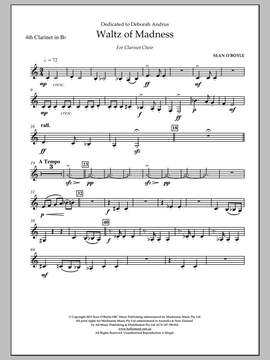 Sean O'Boyle: Waltz Of Madness - Bb Clarinet 4