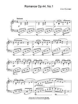 Anton Rubinstein: Romance, Op.44 No. 1