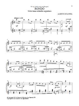 Michael Mizrahi: Rondo On Argentine Children's Folk Tunes