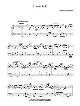 Giovanni Battista Pergolesi: Harpsichord Sonata In D Major