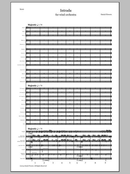 Daniel Powers: Intrada - Full Score