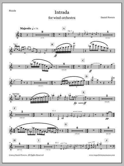 Daniel Powers: Intrada - Piccolo