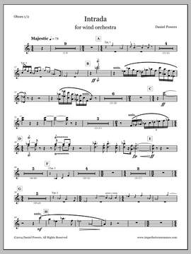 Daniel Powers: Intrada - Oboe