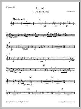 Daniel Powers: Intrada - Trumpet