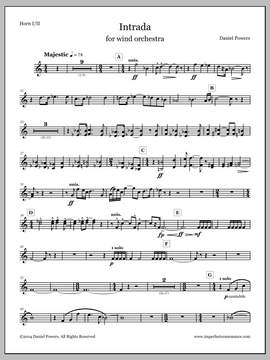 Daniel Powers: Intrada - F Horn