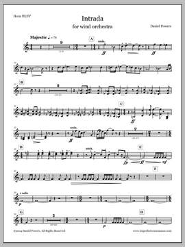 Daniel Powers: Intrada - F Horn