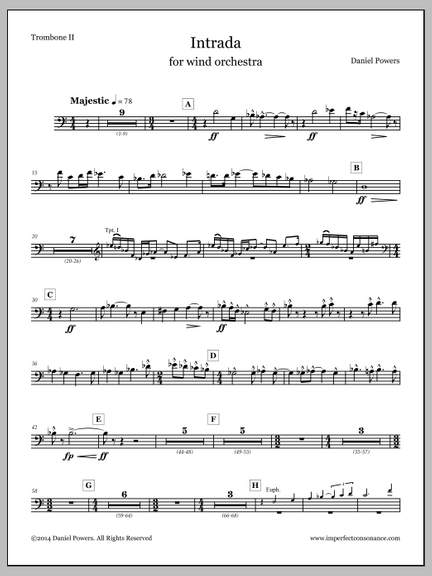 Daniel Powers: Intrada - Trombone