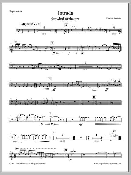 Daniel Powers: Intrada - Euphonium