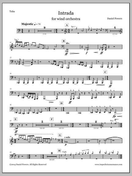 Daniel Powers: Intrada - Tuba