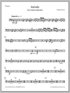 Daniel Powers: Intrada - Timpani