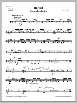 Daniel Powers: Intrada - Percussion