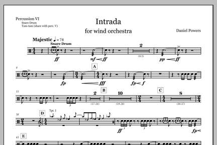 Daniel Powers: Intrada - Percussion